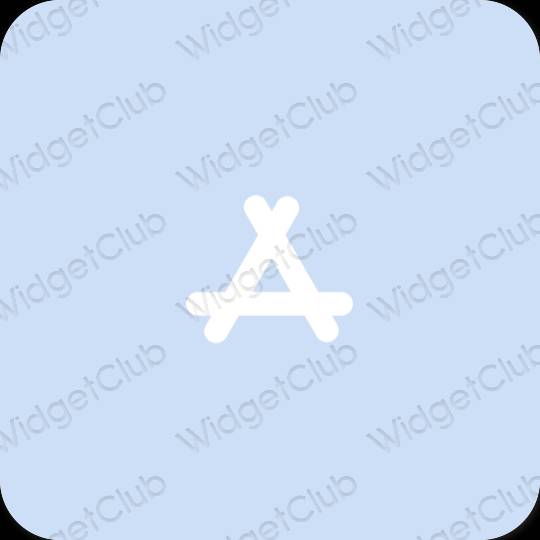 Estetický pastelově modrá AppStore ikony aplikací