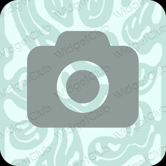 Estetyka Zielony Camera ikony aplikacji