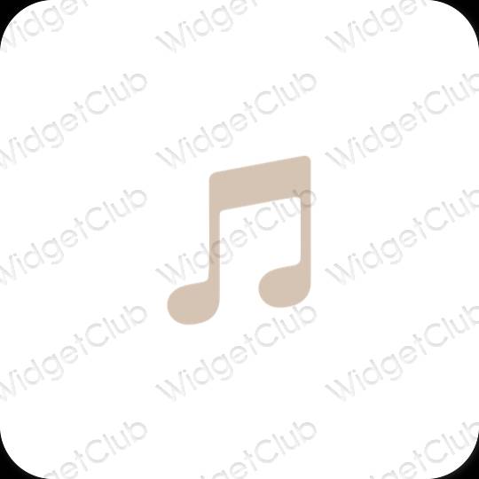 Estetinės Apple Music programų piktogramos