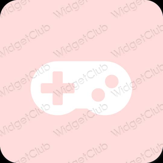 Aesthetic pink LINE app icons