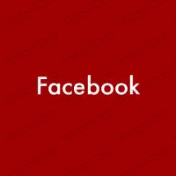 Ikon apl Facebook Estetik