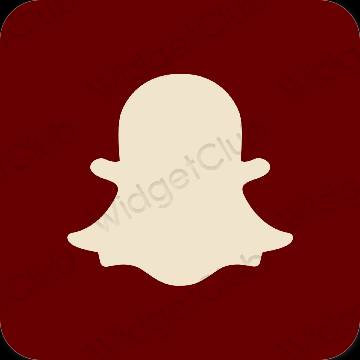 미적인 갈색 snapchat 앱 아이콘