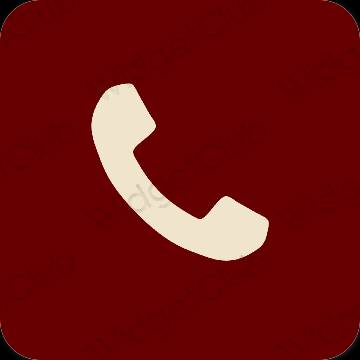 Estetisk brun Phone app ikoner