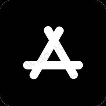 Stijlvol zwart AppStore app-pictogrammen