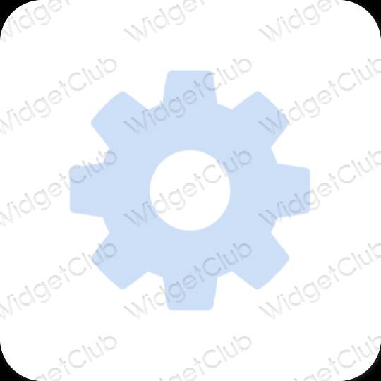 Aesthetic Settings app icons