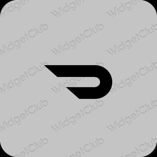 Ästhetisch grau Doordash App-Symbole