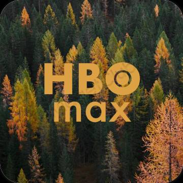Estetické hnedá HBO MAX ikony aplikácií