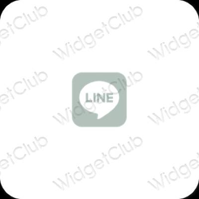 Естетични LINE икони на приложения