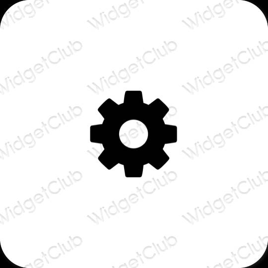 Æstetiske Settings app-ikoner