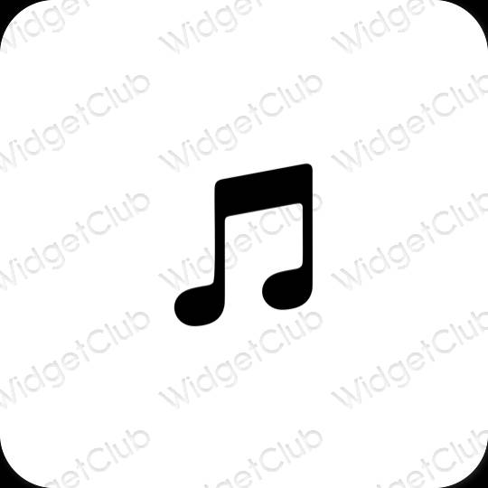 Esthetische Music app-pictogrammen