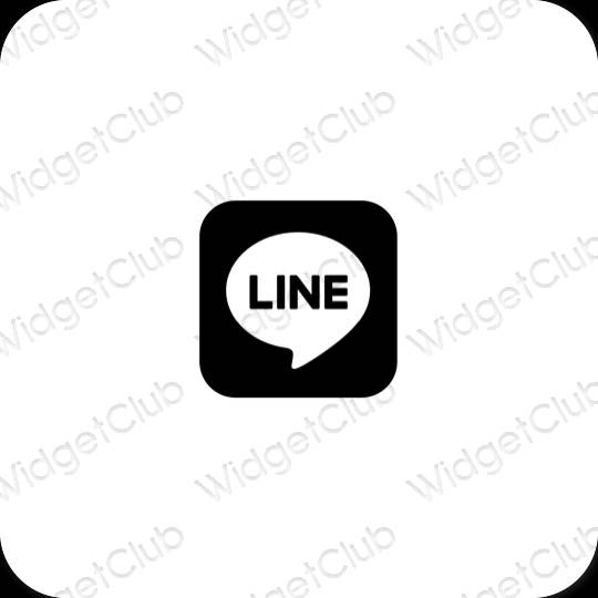 Esthetische LINE app-pictogrammen