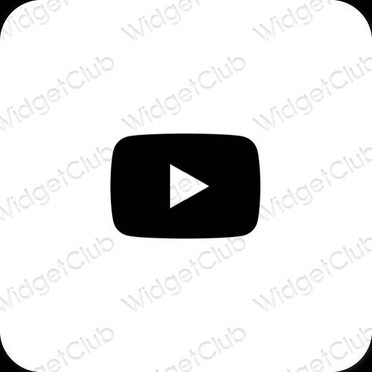 Icônes d'application Youtube esthétiques