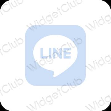 Esthetische LINE app-pictogrammen