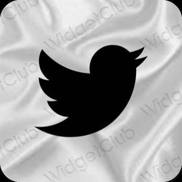 Esthetische Twitter app-pictogrammen