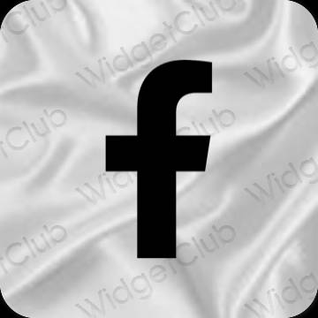 Esthetische Facebook app-pictogrammen