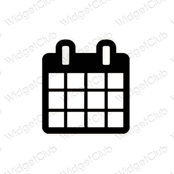 Эстетические Calendar значки приложений