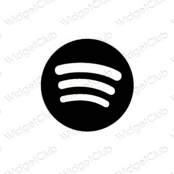 Estetické ikony aplikací Spotify