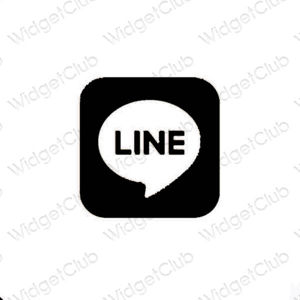 Эстетические LINE значки приложений