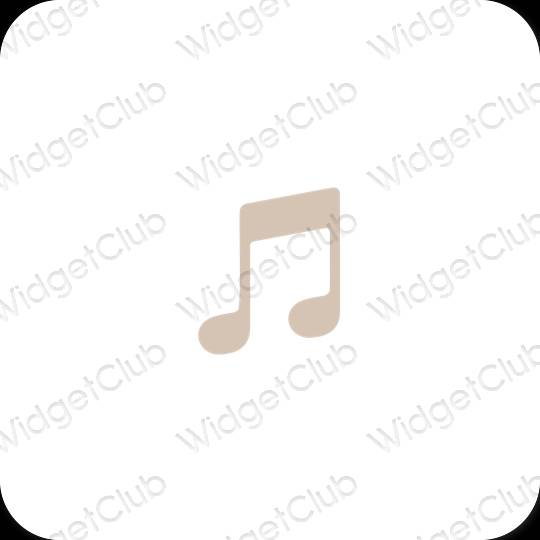 Esthetische Music app-pictogrammen