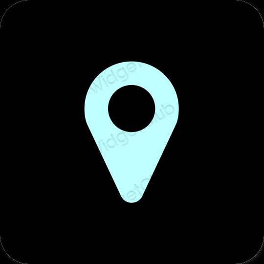 Esthetische Map app-pictogrammen