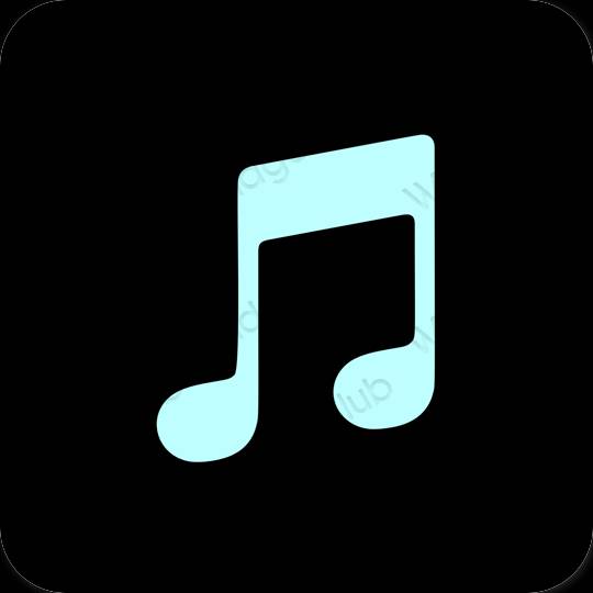 Ästhetische Music App-Symbole