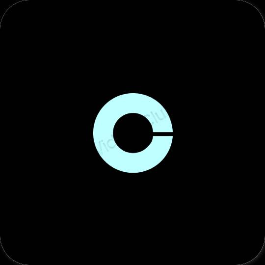 Ästhetische Coinbase App-Symbole