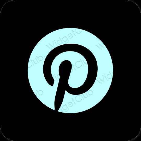 Esthetische Pinterest app-pictogrammen