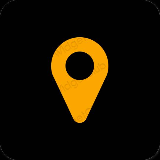 Esthetische Map app-pictogrammen