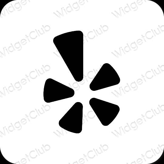 Estetyczne Yelp ikony aplikacji