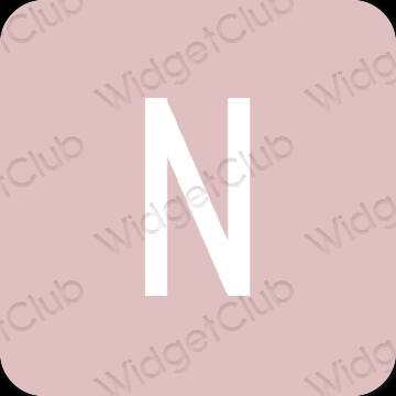 Estetski ružičasta Netflix ikone aplikacija