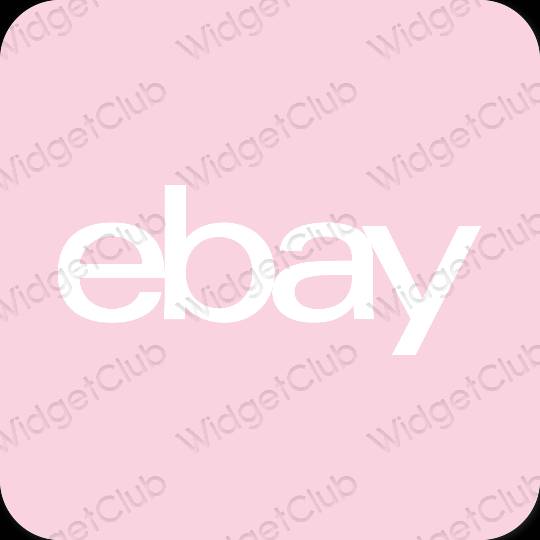 Esthetische eBay app-pictogrammen