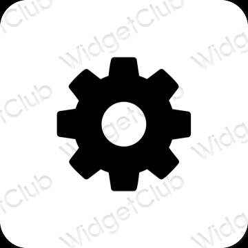 Esthetische Settings app-pictogrammen