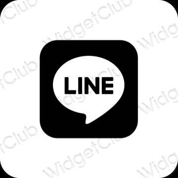 Esthetische LINE app-pictogrammen