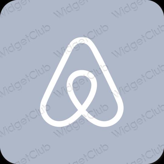 Ästhetisch pastellblau Airbnb App-Symbole