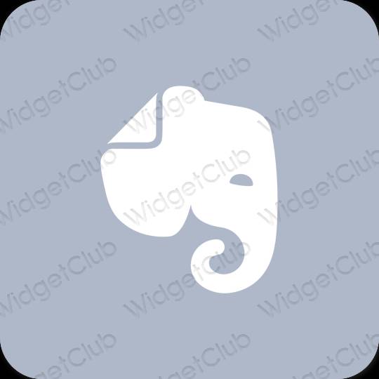 Stijlvol paars Evernote app-pictogrammen