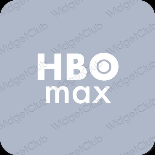 Estetisk lila HBO MAX app ikoner