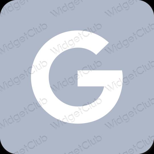 Estetik ungu Google ikon aplikasi
