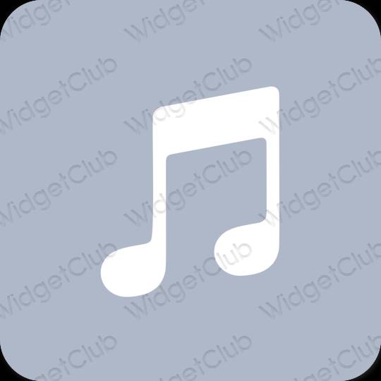 미적인 보라색 Music 앱 아이콘