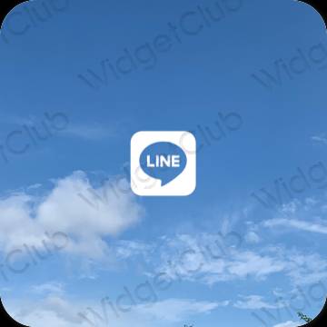Pictograme pentru aplicații LINE estetice