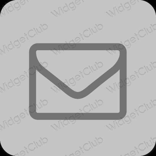 Stijlvol grijs Mail app-pictogrammen
