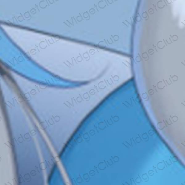 אֶסתֵטִי כחול פסטל Amazon סמלי אפליקציה