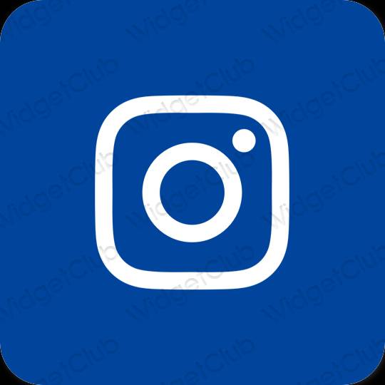 Естетски Плави Instagram иконе апликација