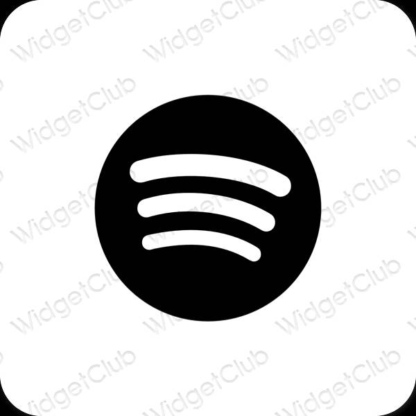 Estetske Spotify ikone aplikacij