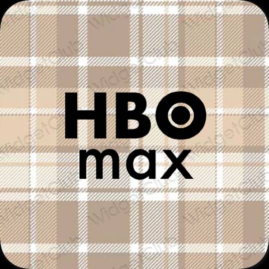 Aesthetic beige HBO MAX app icons
