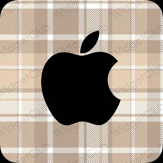 Aesthetic black Apple Store app icons