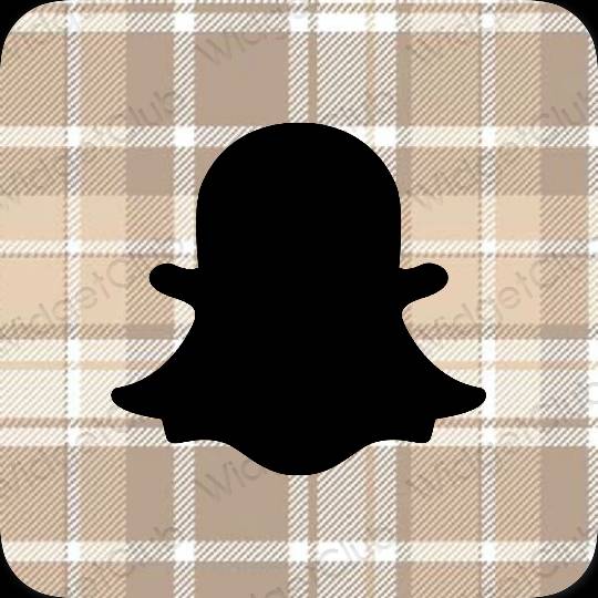 Aesthetic black snapchat app icons