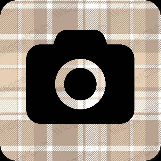 Aesthetic black Camera app icons