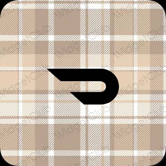 Aesthetic beige Doordash app icons