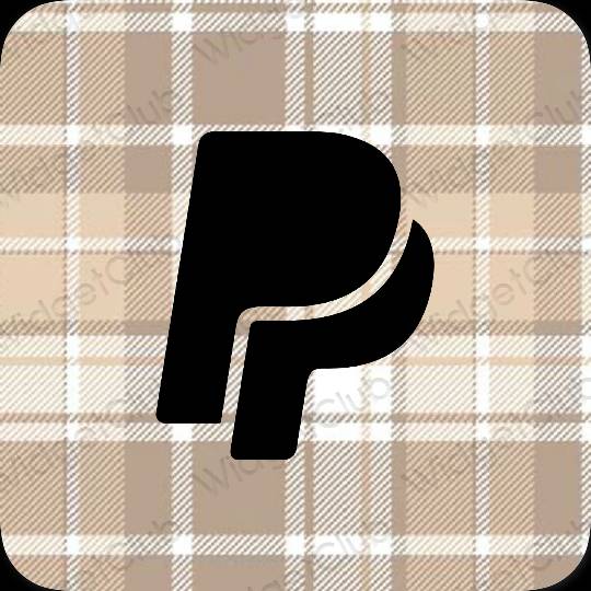 Aesthetic black Paypal app icons