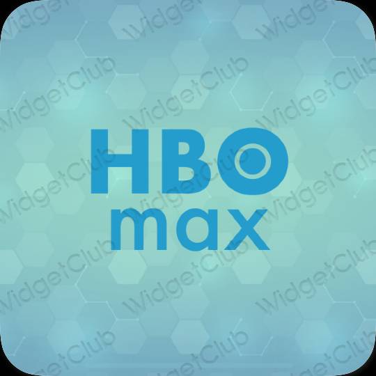 Aesthetic blue HBO MAX app icons